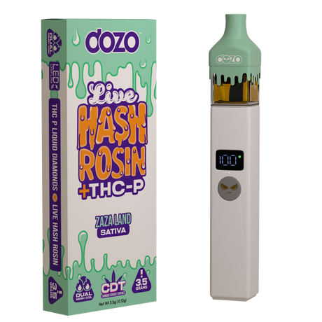 Dozo Live Hash Rosin + THC-P - 3.5g Disposable