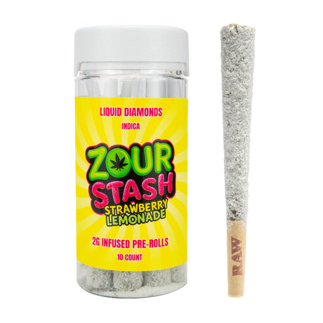 ZOUR STASH Liquid Diamonds Infused Pre-rolls 20G