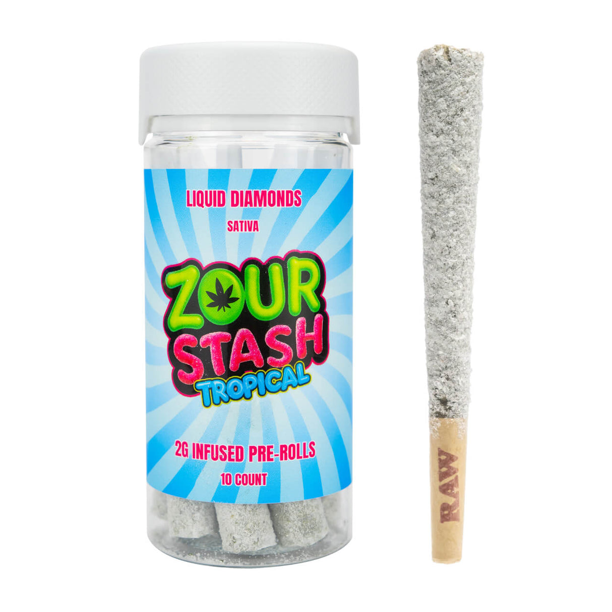 ZOUR STASH Liquid Diamonds Infused Pre-rolls 20G