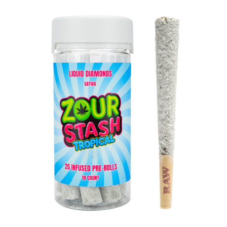 ZOUR STASH Liquid Diamonds Infused Pre-rolls 20G