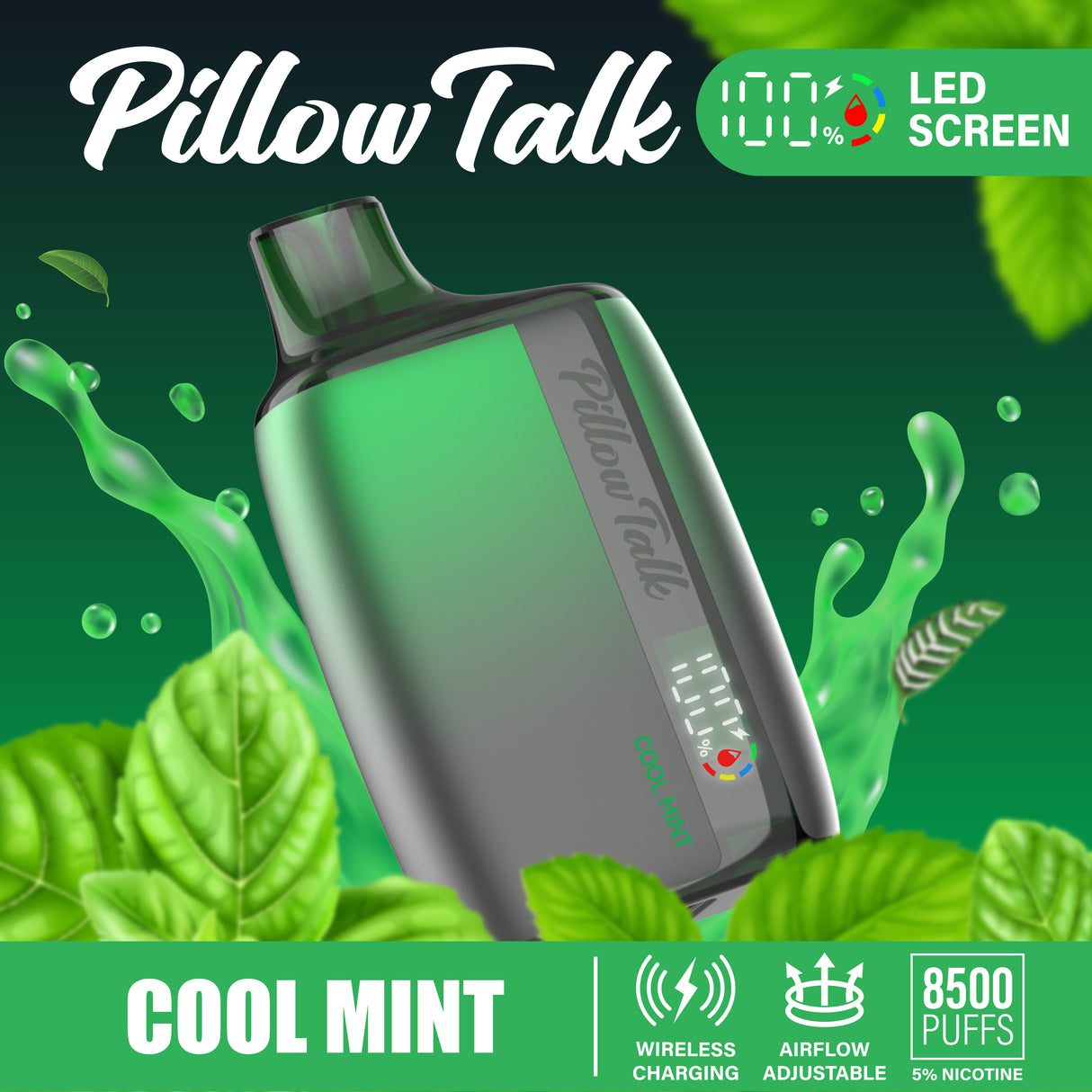 Pillow Talk Rechargeable Disposable Device - 8500 Puffs Pillow Talk Pillow Talk Rechargeable Disposable Device - 8500 Puffs