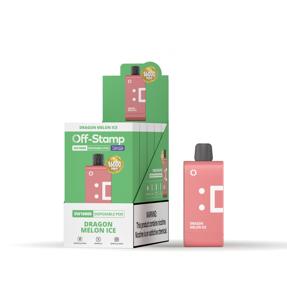 Off-Stamp SW16000 Disposable Pod Powered By LOST MARY – 16000 Puffs
