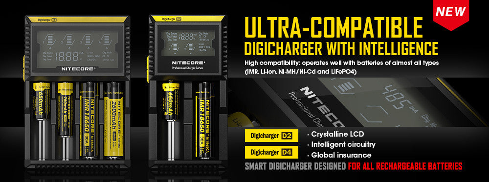 Nitecore Digicharger D4 Multi-in-One Battery Charger Nitecore Nitecore Digicharger D4 Multi-in-One Battery Charger