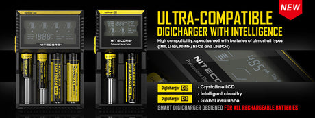 Nitecore Digicharger D4 Multi-in-One Battery Charger Nitecore Nitecore Digicharger D4 Multi-in-One Battery Charger