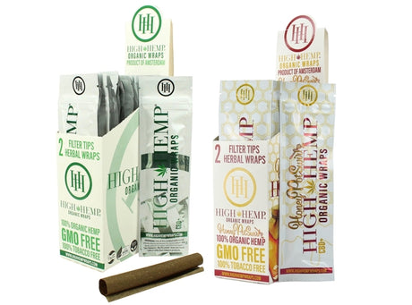 High Hemp Organic Wraps (25packs/Box) High Hemp High Hemp Organic Wraps (25packs/Box)