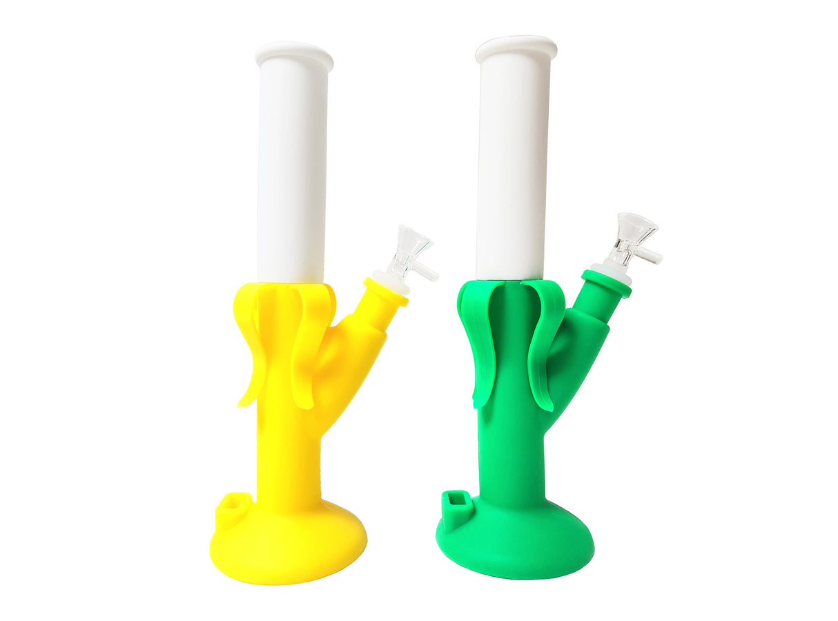 12″ Colored Banana Style Silicone Water Pipe Unishowinc 12″ Colored Banana Style Silicone Water Pipe