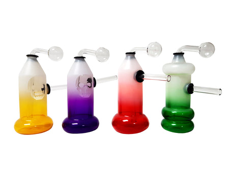 Colored Translucent Bottle Glass Oil Burner Water Pipe Unishowinc Colored Translucent Bottle Glass Oil Burner Water Pipe