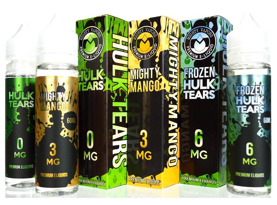 Mighty Vapors Premium E-Juice - Hulk Tears/Frozen Hulk Tears/Mighty Mango Mighty Vapors Hulk Tears/ Mighty Vapors 60mL Premium E-Juice