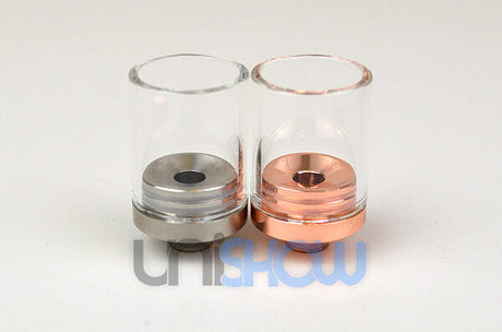 Clear Pyrex 22 mm Large Bore Hurricane Drip Tips Unishowinc Clear Pyrex 22 mm Large Bore Hurricane Drip Tips
