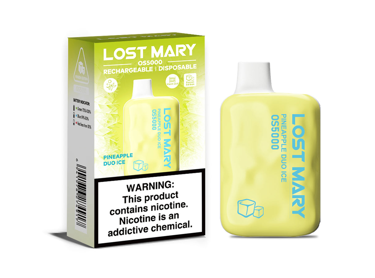 Lost Mary OS5000 Frozen Edition Lost Mary Lost Mary OS5000 Frozen Edition Rechargeable Disposable Device – 5000 Puffs