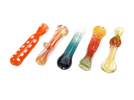 4" Chillum Glass One Hitter Pipe Unishowinc 4" Chillum Glass One Hitter Pipe