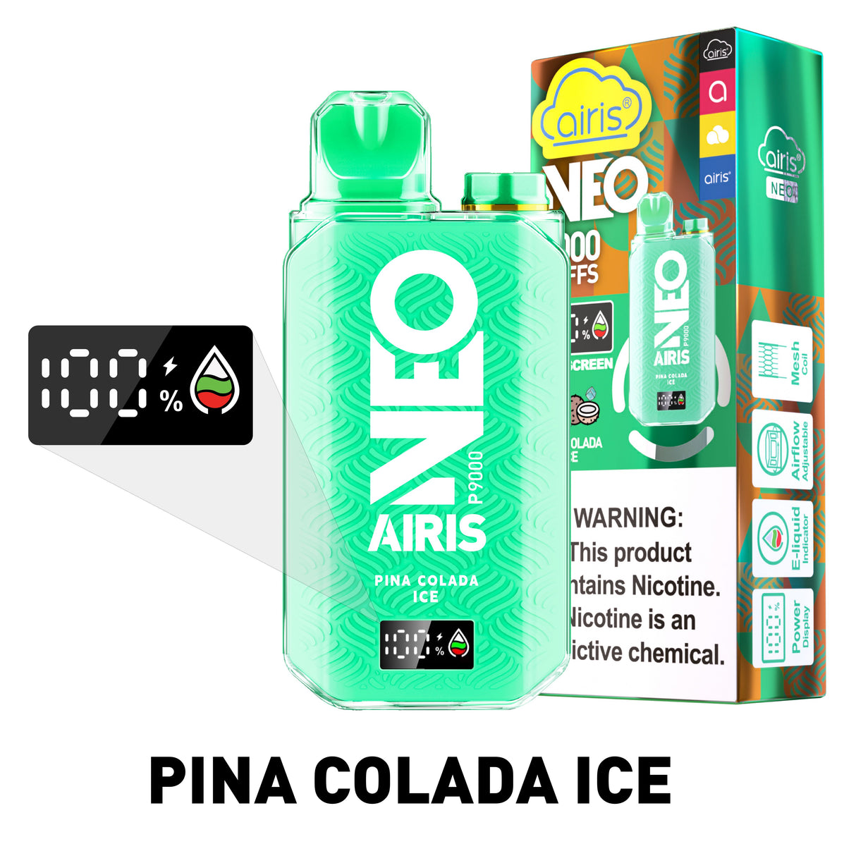 Airis Neo P9000 Rechargeable Disposable – 9000 Puffs [BUY 10 BOXES GET 2 FREE] Airis Airis Neo P9000 Rechargeable Disposable – 9000 Puffs [BUY 10 BOXES GET 2 FREE]