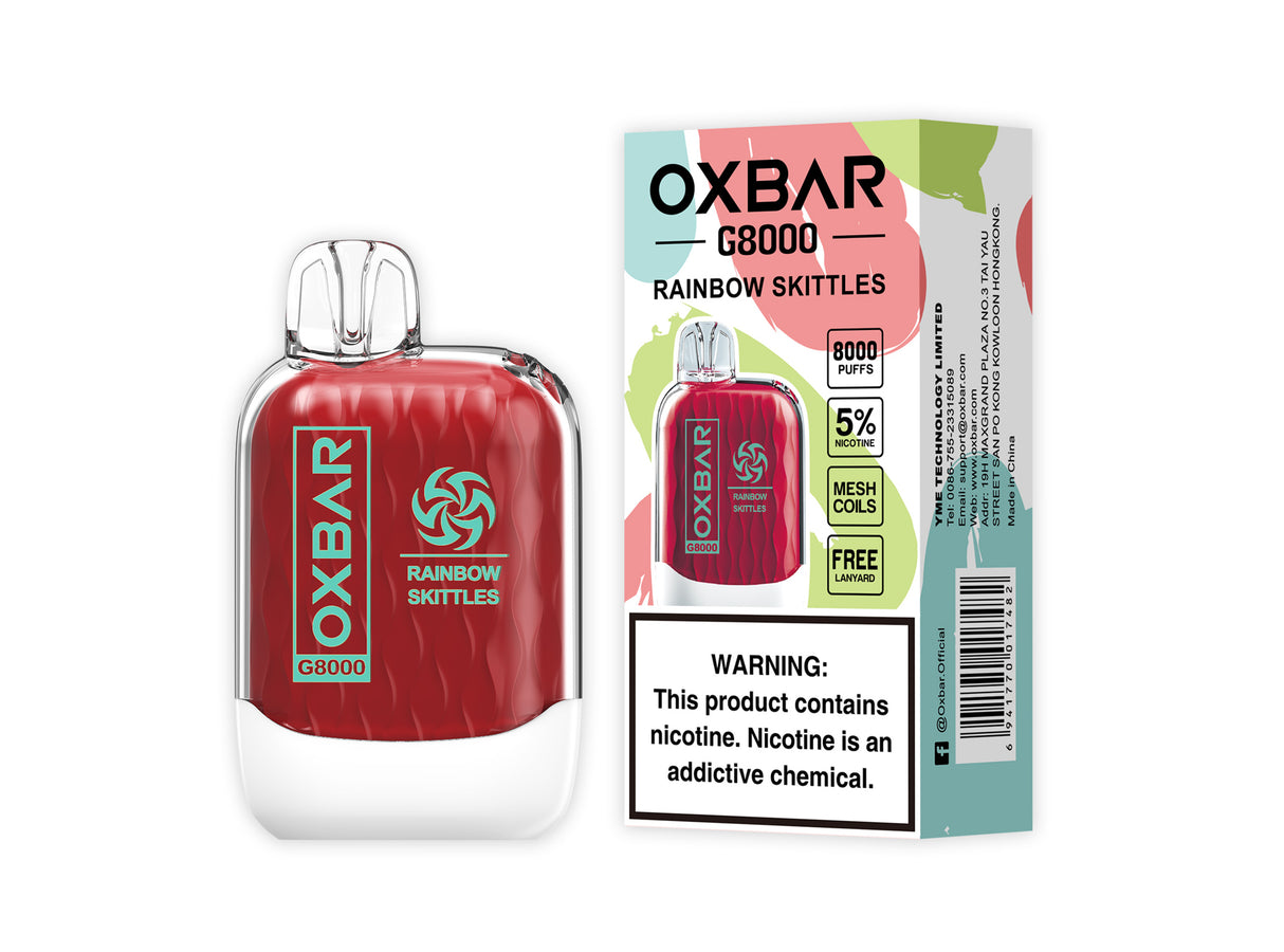 OXBAR G8000 Rechargeable Disposables - 8000 Puffs [BUY 10 BOXES GET 2 FREE] OXBAR OXBAR G8000 Rechargeable Disposables - 8000 Puffs [BUY 10 BOXES GET 2 FREE]