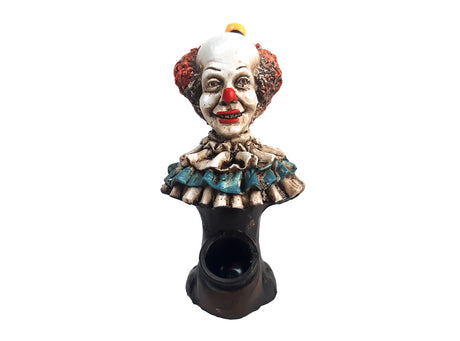 4.5" Clown Hand Crafted Resin Pipe Unishowinc 4.5" Clown Hand Crafted Resin Pipe