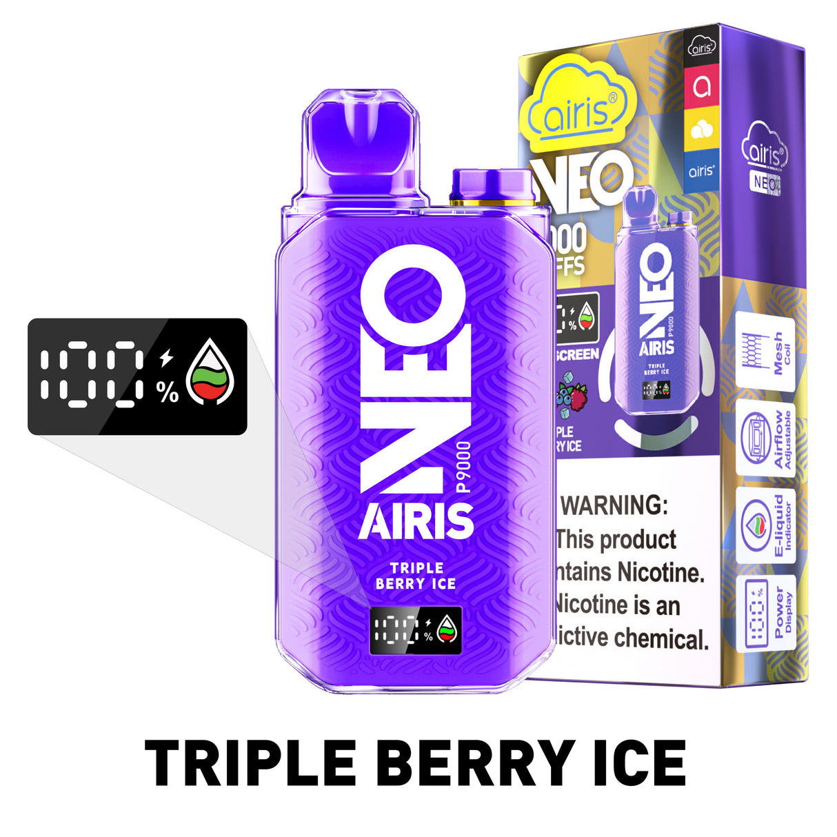Airis Neo P9000 Rechargeable Disposable – 9000 Puffs [BUY 10 BOXES GET 2 FREE] Airis Airis Neo P9000 Rechargeable Disposable – 9000 Puffs [BUY 10 BOXES GET 2 FREE]