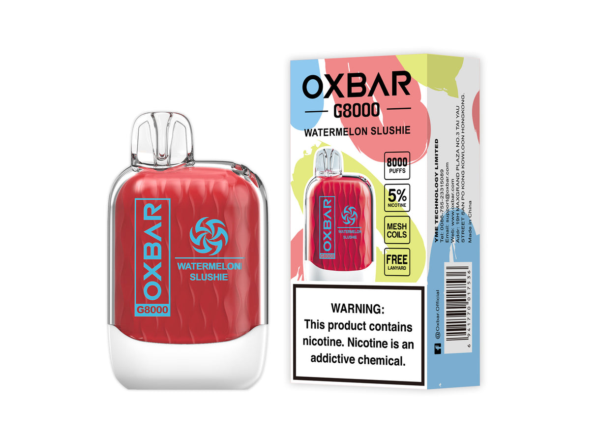 OXBAR G8000 Rechargeable Disposables - 8000 Puffs [BUY 10 BOXES GET 2 FREE] OXBAR OXBAR G8000 Rechargeable Disposables - 8000 Puffs [BUY 10 BOXES GET 2 FREE]