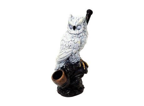 5″ Hand Crafted White Owl Style Resin Smoking Pipe Unishowinc 5″ Hand Crafted White Owl Style Resin Smoking Pipe
