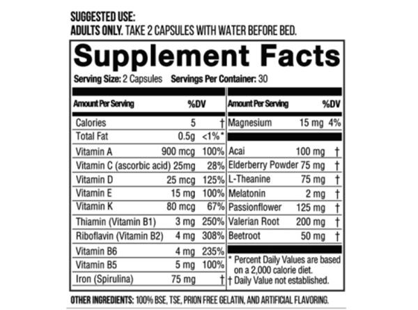 Hybrid Essential Sleep 3-in-1 Multivitamins Hybrid Essential Hybrid Essential Sleep 3-in-1 Multivitamins